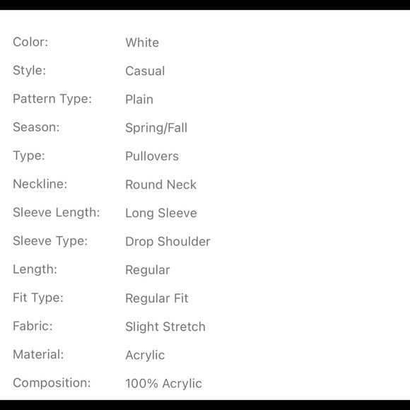 🤩host pick!🤩Pointelle knit ivory sweater - Picture 5 of 6